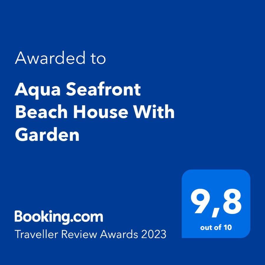 Aqua Seafront Glyfada Corfu Beach House With Garden Bagian luar foto