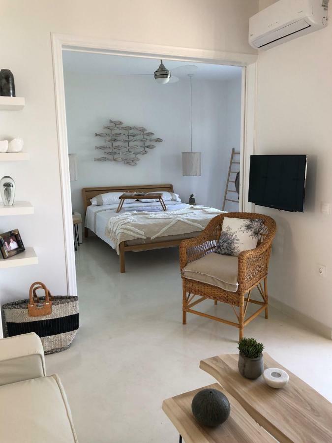 Aqua Seafront Glyfada Corfu Beach House With Garden Bagian luar foto